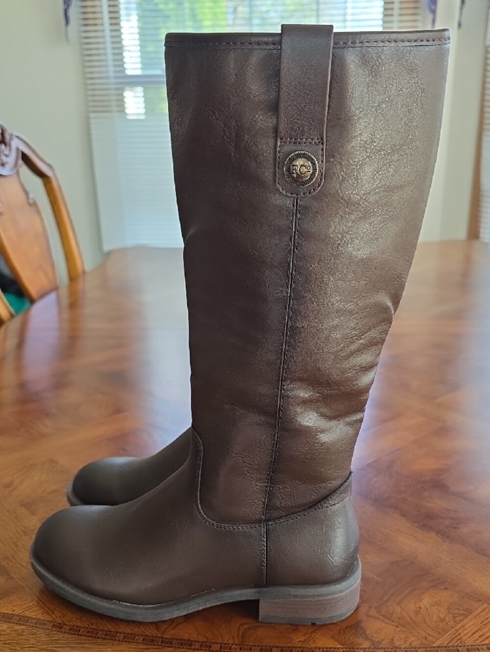 Frye And Co. Charlize Tall Riding Boots Dark Brown Women's Size 7M - NEW - Picture 2 of 10